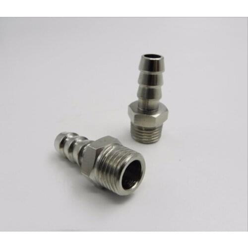 Tube size 10mm-1/2 PT thread pneumatic male straight brass hose barbed fittings