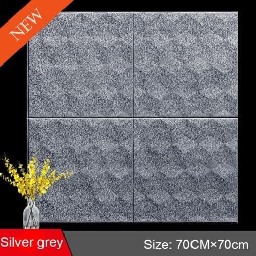 Self adhesive 3D Imitation Brick tile Wall Stickers Bedroom Bedside decor TV Background Waterproof Simulation Stone wallpaper