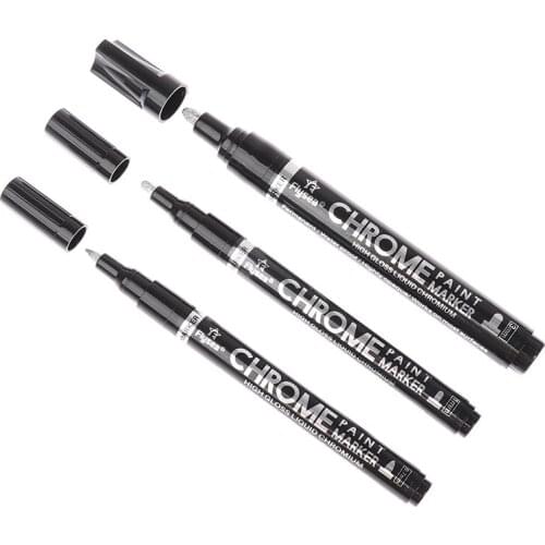 Silver Mirror Marker DIY Paint Mirror Chrome Finish Metallic Water Resistant Pen