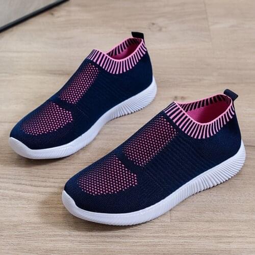 Sports Shoes Ladies Flat Shoes Summer Breathable Woven Casual Shoes Ladies Slip-on Crawling Shoes Moccasin Shoes Womens Shoes