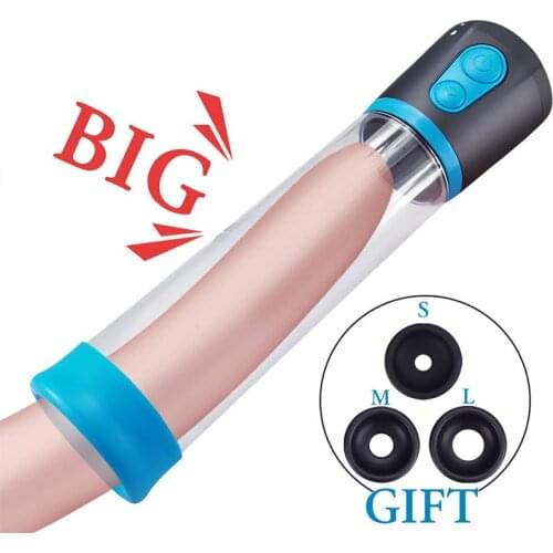 Penis Enlargement Pump Penis Trainer Sex Toy For Men Penis Extender Vacuum Pump Male Masturbator Adult Sexy Product L1