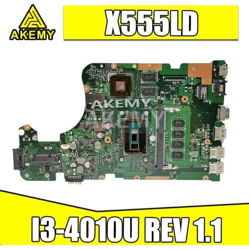 X555LD Motherboard I3-4010U For Asus W519L F555L X555L laptop Motherboard X555LD Mainboard X555LD Motherboard test ok