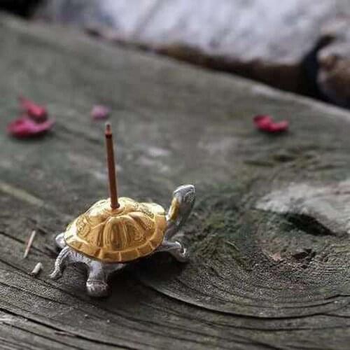 1 Pcs Snail Turtle Shape Portable Incense Censer Stick Holder Stand Tea Culture Meditation Lovely Home Decoration Incense Holder
