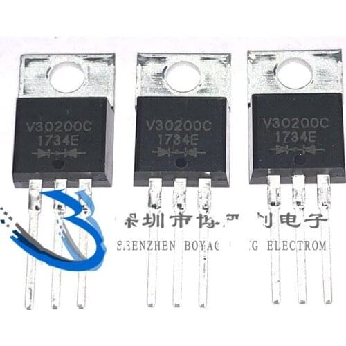 10piece) V30200C-E3/4W V30200C-E34W V30200C TO-220 Dual high voltage channel MOS Schottky 200V new and original