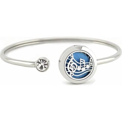 2017 Fashion bracelet 316L stainless steel essential oil diffuser perfume locket bracelet new product bracelet wholesale