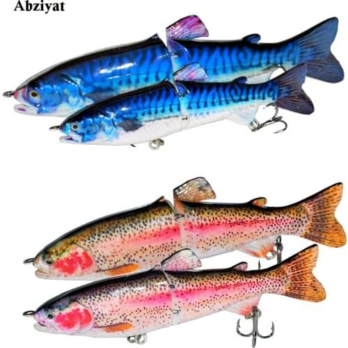 5inch 7inch 2.29oz/65g 2 Segment Fishing Lure Swimbait Crankbait Hard Bait Lifelike Trout Muskellunge Outdoor Products