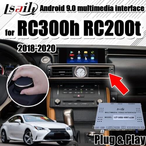 Android 9.0 Navigation/ carplay Interface for Lexus RC200t RC300h 2013-2020 support Carplay by Lsailt