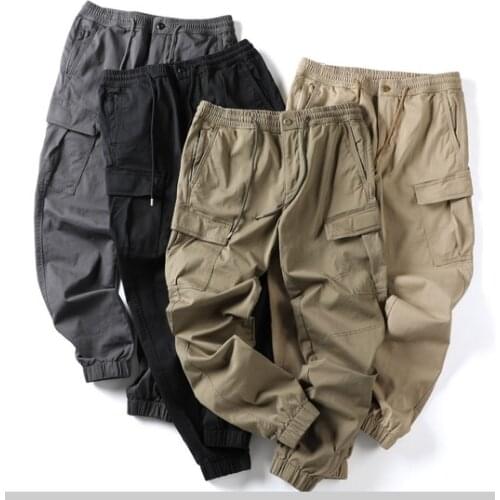 New cargo pants Trousers for men 2022 Men Elastic Waist Skinny Jeans Men 2020 Stretch Ripped Pants Streetwear Mens Denim Jeans