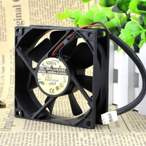 FOR ADDA 8025 24V 0.09A 8CM/cm silent converter fan AD0824LB-A70GL