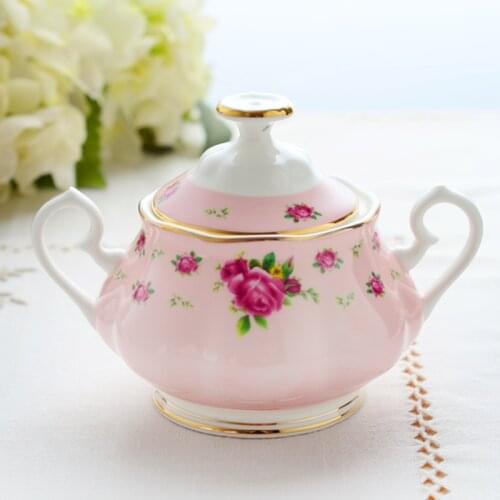 European style coffee pot milk jar sugar jar household Bone China