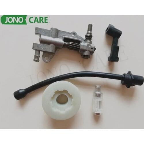 Oil Pump Filter Pipe Hose Line worm driver Kit For Chinese 45CC 52CC 58CC 4500 5200 5800 Chainsaw Spare Parts