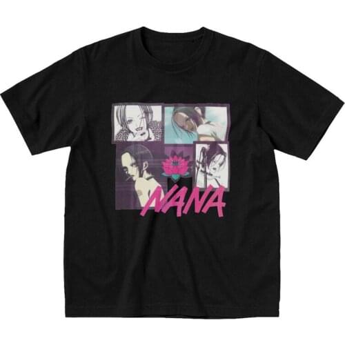 Nana Osaki Tshirts Men Short Sleeve Printed T Shirt Stylish Japanese Harajuku Anime Manga T-shirts Slim Fit Soft Cotton Tee Gift
