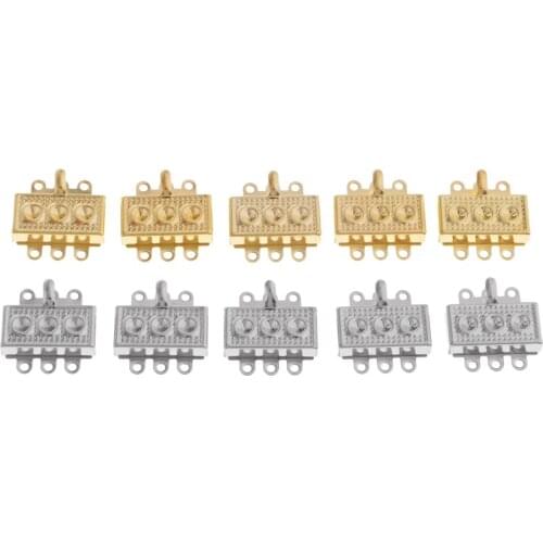 10pcs Metal Clasp Hook Kit, Retro Plated Copper Connectors Clasps Jewelry Findings Making DIY Accessories