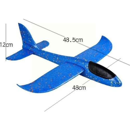 48cm Foam Hand Flying Throw Airplane Model Toys EPP Outdoor Toy Model Gliding Gift Foam Toys Sports For Children Kids Fligh L6X3