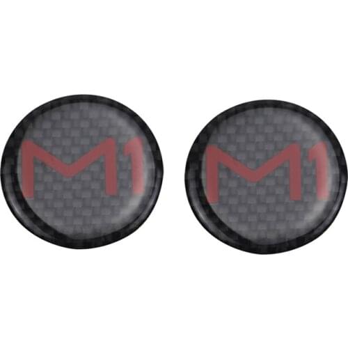 KODASKIN Motorcycle 3D Raise Real Carbon Stickers Emblem Decals for Motorbike NIU M1