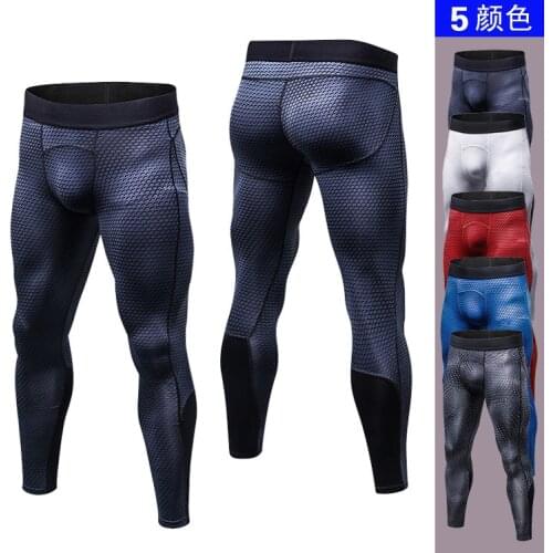 Mens Compression Pants Skinny Sweatpants Men Gyms Leggings Jogger Male 3D workout Pants Fitness Elastic Trousers