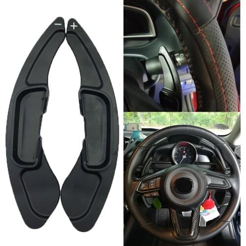 2pcs/lot Car Aluminum Steering Wheel Shift Paddle Shifter For Mazda 3 6 CX-5 CX-4 Atenza Axela