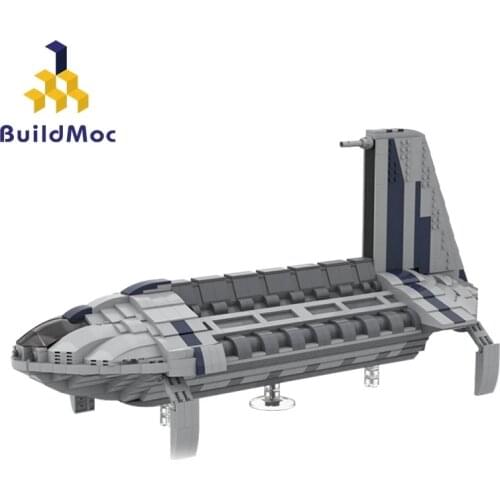 BuildMoc City Space Eagle The Shuttle Launch Center Starfighter Spaceship Building Blocks MOC City Bricks Toys For Children Gift
