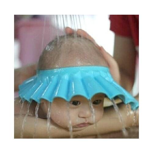 1 PCS/ LOT Baby Kid Adjustable Soft Shower Cap Hat Protect Baby From Shampoo Water for Baby Kids Shampoo Bath Party Gifts