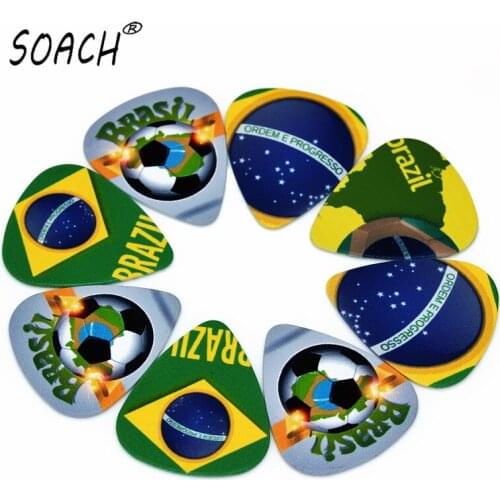 SOACH 50PCS 0.71mm high quality guitar picks two side pick Brazil picks earrings DIY Mix picks guitar