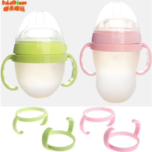 Generic Trainer Easy Grip Plastic Bottle Handles Holder for como tomo Comotomo Baby Feeding Bottle 2 pcs/lot