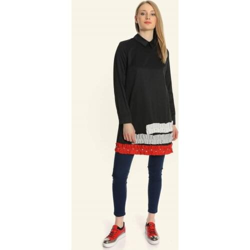 WATHKA Black Blouses