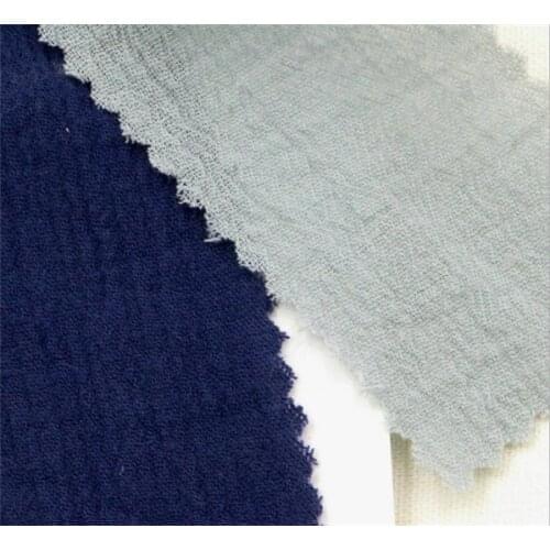 100% cotton crepe fabric texture fabric for womens clothing