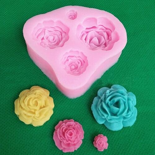 3D Silicone Cake Mould DIY Fondant Cake Chocolate Flower Cake Mold For Birthday Wedding Bakery Cake Decoration Tool QB875058