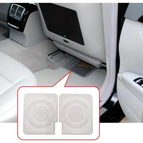 Car Seat Under Air Outlet Frame Trim Accessories Stainless Steel Silver For Mercedes-Benz S Class W221 2008-2012