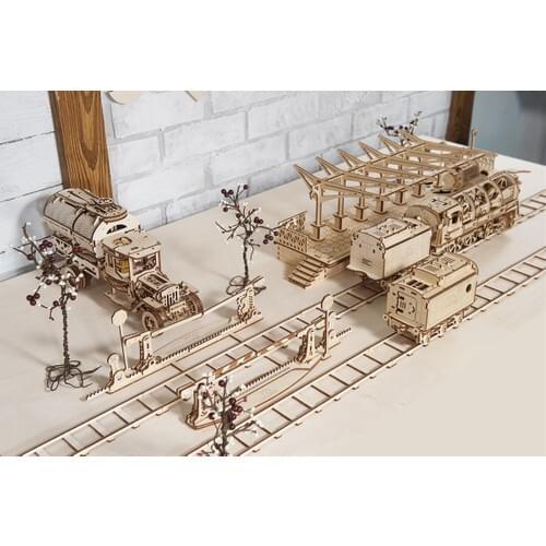 Ugears Wood Model Kavşaklı Rail Set