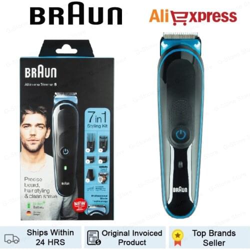 Braun 7-in-1 All-in-one 3 MGK5245 Electric Razor Shaver Washable Rechargeable Waterproof Beard Trimmer and Hair Clipper for Mens