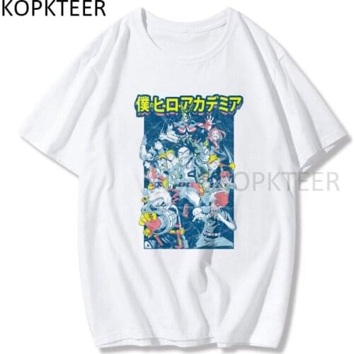 Anime T-shirts Plus Ultra My Hero Academia Himiko Toga Casual Women Men Harajuku Cotton Short Sleeve Streetwear T Shirt Tops