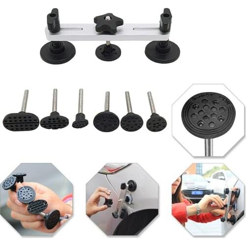 Car Dent Repair Tool Set Hand Tool Bridge Dent Puller Sets Paintless Dent Removal Repair Tool with Glue Puller Tabs Glue Shovel