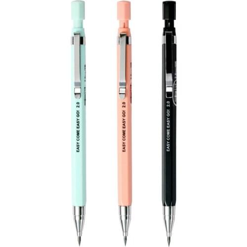 1pc Mechanical Pencil 2.0 mm Lead Refill Automatic Pencil for Exams Drawing