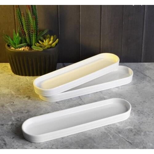 European White Black Golden Ceramic Dishes And Plate Pizza Dessert Steak Dinner Set Porcelain Tableware Decorative Food Tray