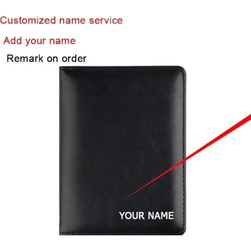 Organizer Leather Passport Cover Travel Passport Holder Men Women Wallet with Card Holder & Money Pocket