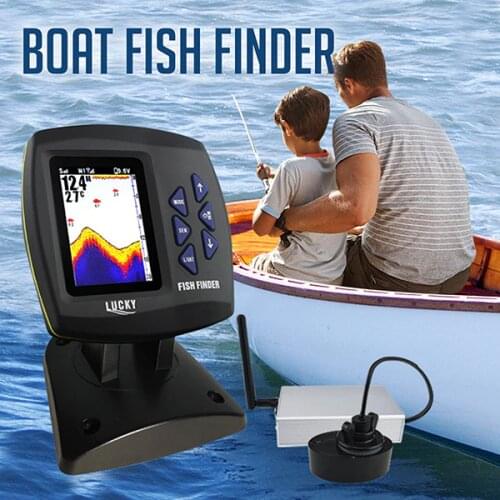 FF918-CWLS Lucky Boat Fish Finder Color Display wireless operating range 300 m Depth Range 100 M