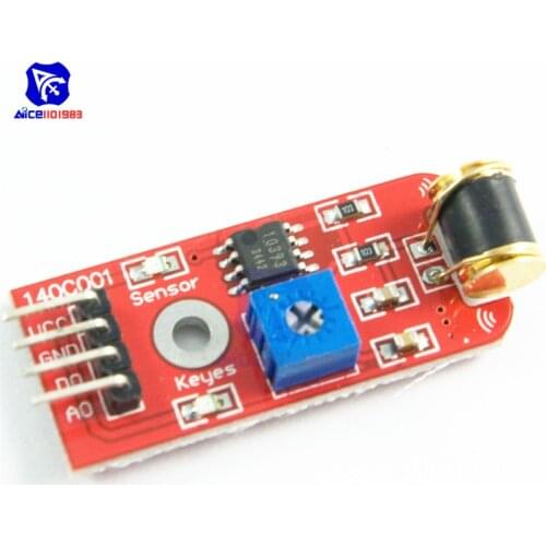 Diymore LM393 801S Vibration Sensor Module Vibration Probe Analog Output Sensitivity TTL Level Signal Adjustable Sensitivity