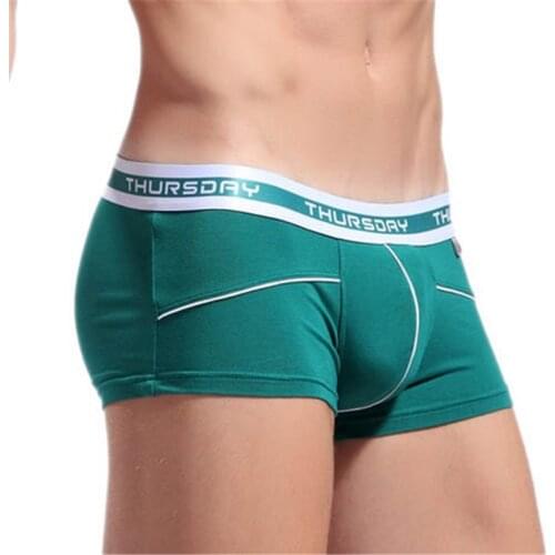 Mens Underwear WJ Mens Boxers Comfortable Low-rise Bamboo Fiber Shorts