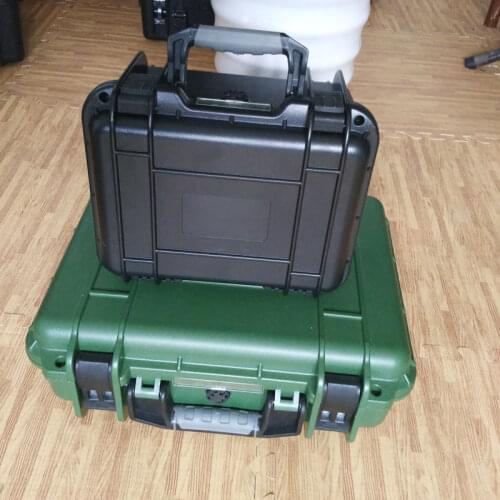 Outdoor plastic suitcase with foam waterproof shockproof tool case
