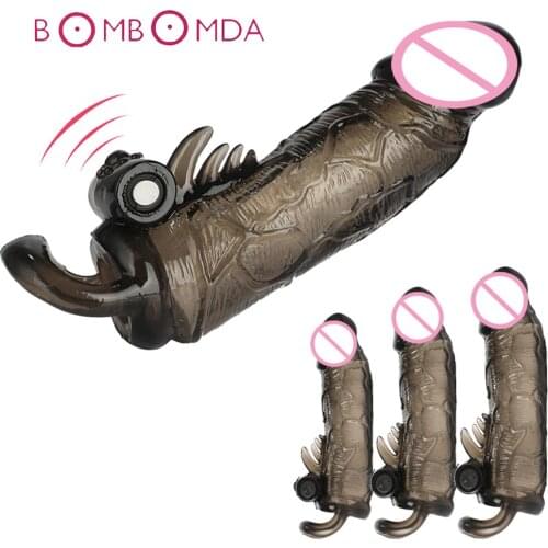 Male Electric Vibrating Real Penis Extender Enlarger Pump Huge Cage Enlargement Penis Sleeve Adult Sex Toys Masturbator For Man