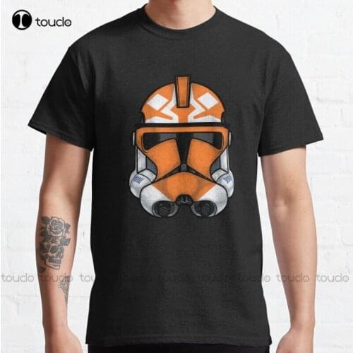 New Ahsoka (501St) Clone Helmet Classic T-Shirt Cotton Tee Shirt S-5Xl