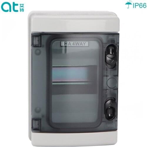 HA-4Way Plastic Electrical Distribution Box Waterproof MCB Box Panel Mounted Distribution Box--HA Series