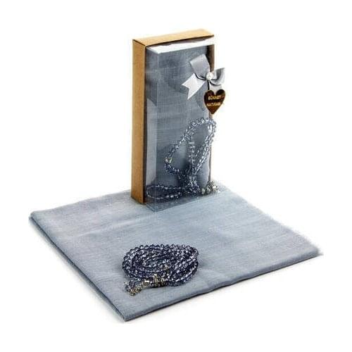 Headscarf Gift Tulle Lace Hijab Mevlud Gift Sets Weddinf Gift 2021 New Fashion Silk Square Scarf For Women Hair Tie Bag Warp