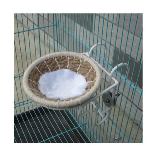 Hand woven linen cotton rope bird nest bird breeding bird nest Nestle Furong gold 11.5cm