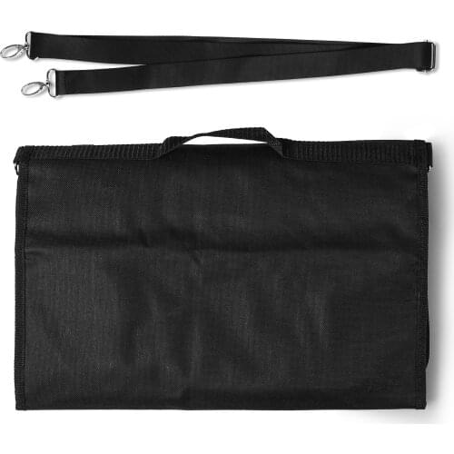 Sowoll Knife Roll Bag Canavas Cool Black 13 Slots Folding Knife Bag For Chef Kitchen Knives Storage Case Bag Carry EDC Tool Gift