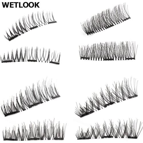 3D Three Magnetic False fake Eyelashes Soft Natural Fashion Lashes No Glue Ultra-Thinner Magnet Eye Lashes Extension Tools C185