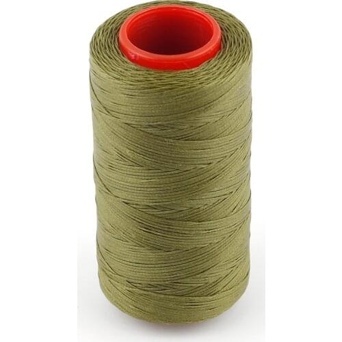 Army green 250 Meter 1mm Flat Waxed Wax Thread Cord Sewing Craft for DIY Leather Hand Stitching 16