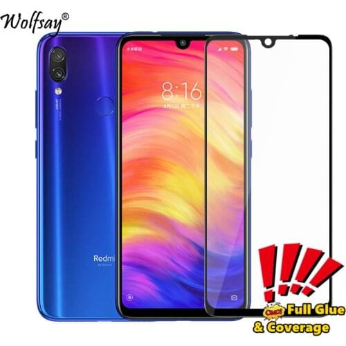 Full Cover Tempered Glass For Xiaomi Redmi Note 7 Screen Protector Whole Glue Safety Glass For Xiaomi Redmi Note 7 Phone Glass