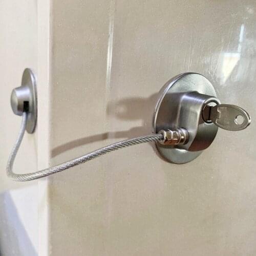 1 PC Child Baby Safety Refrigerator Freezer Door Lock with keys Zinc Alloy File Drawer Lock Window Lock